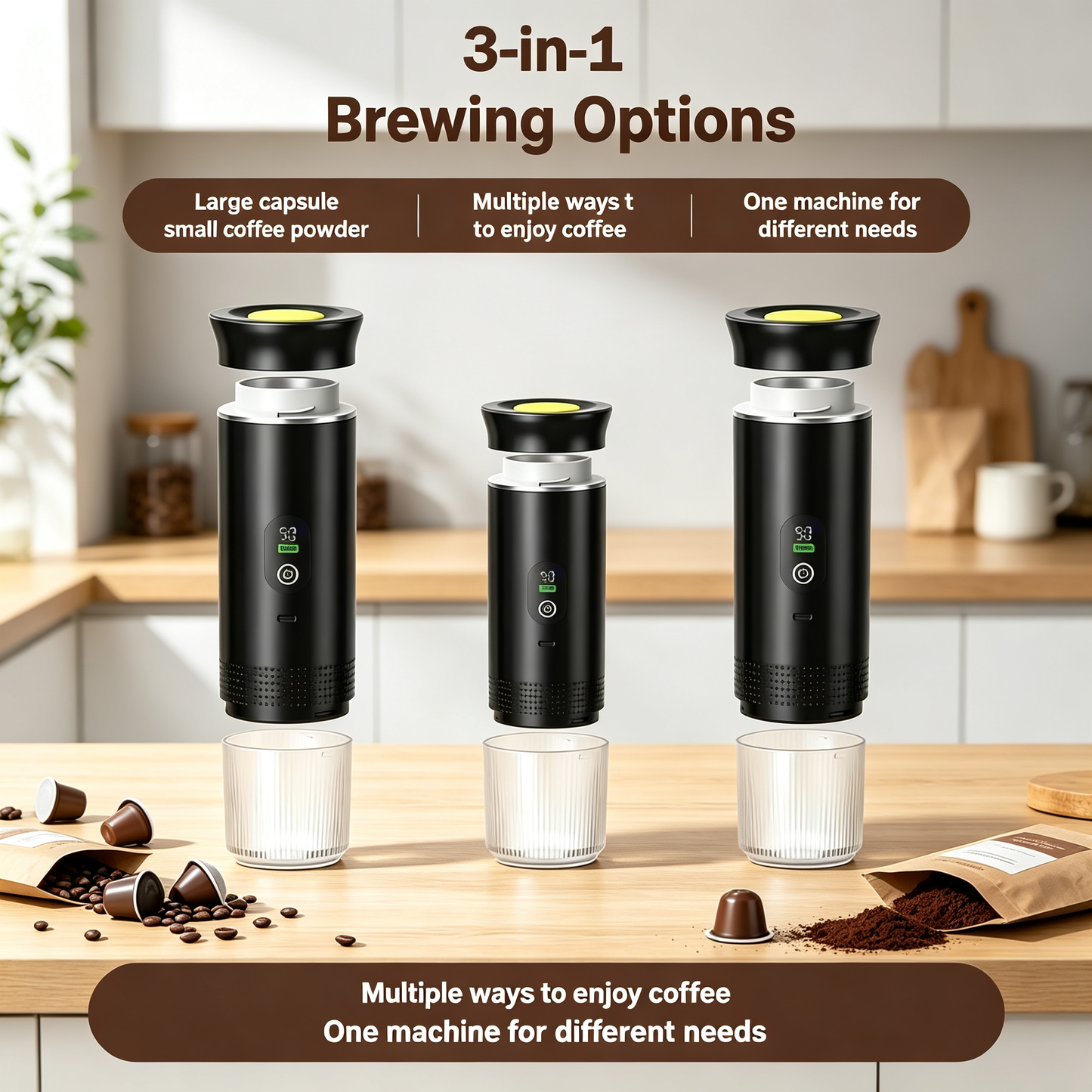3-in-1 Portable Coffee Maker