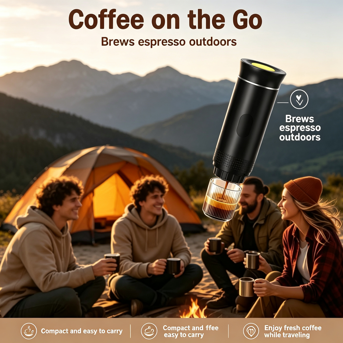 3-in-1 Portable Coffee Maker